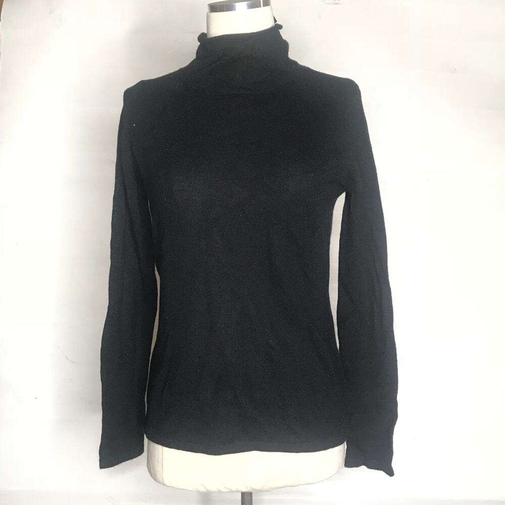 Philosophy Cashmere Women's Funnel Neck sweater top long sleeve